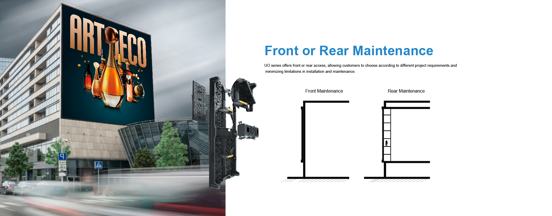 front or rear maintenance