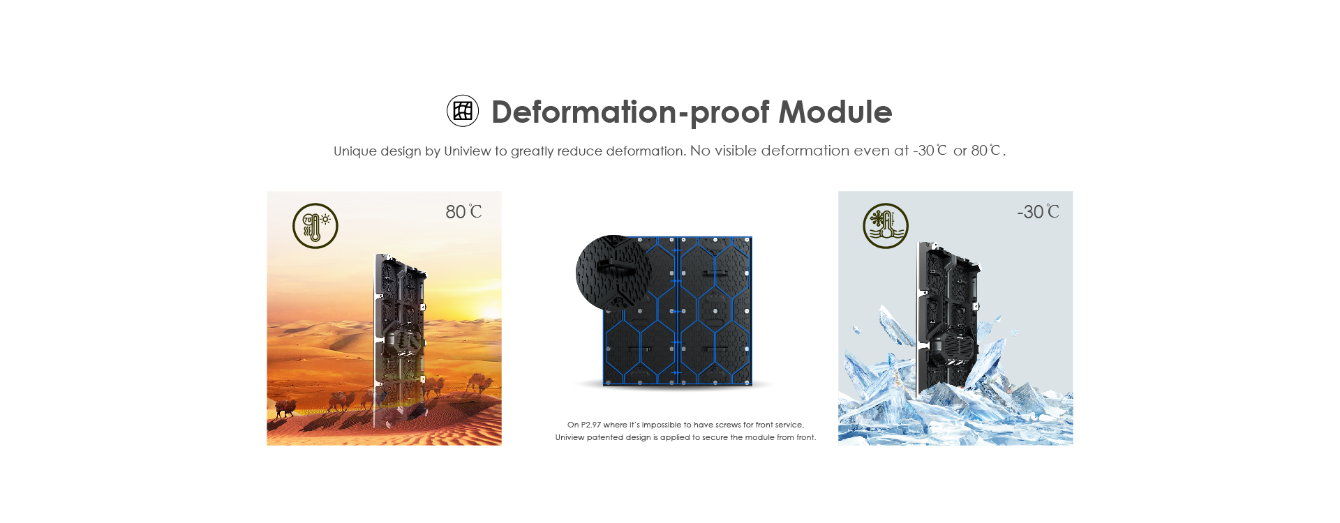 dooh screen - deformation-proof module